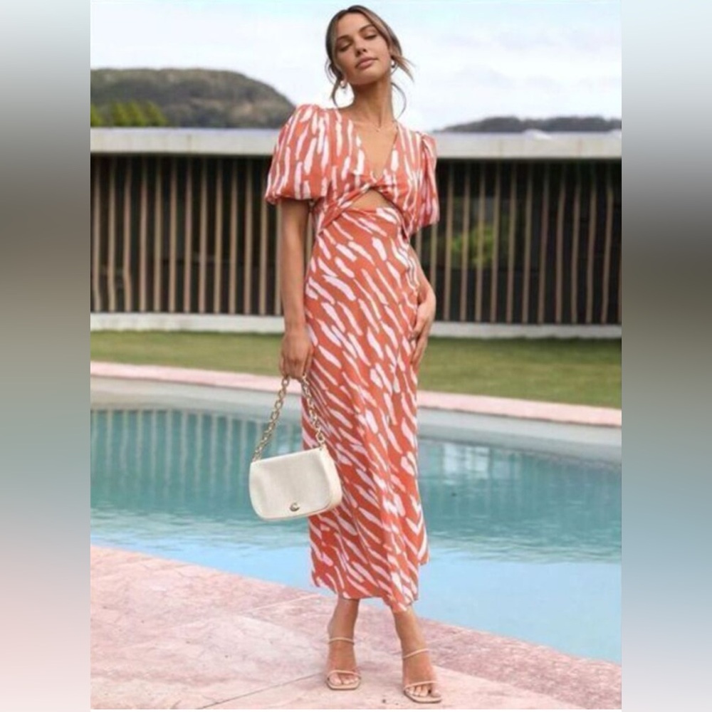NWT- Commense - Cut-out Midi Dress - size S